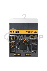 Куртка профессиональная рабочая, 65% полиэстер 35% хлопок, XXL Denzel