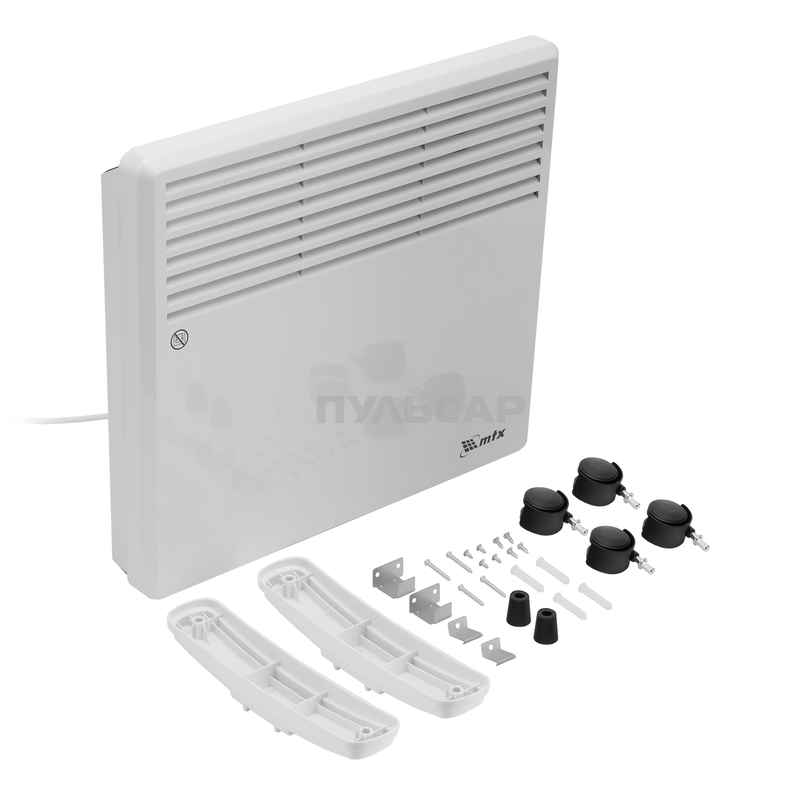 Конвектор электрический MTX CH-1000, белый, 1000 Вт, 10 м2, термостат