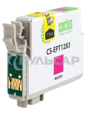 Картридж струйный Cactus CS-EPT1283 (T1283) пурпурный (7 мл) для Epson Stylus S22/S125/SX420/SX425/Office BX305
