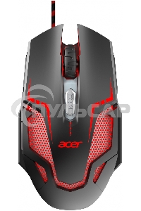 Мышь проводная Acer OMW125 черный оптическая (3200dpi) USB (6but)