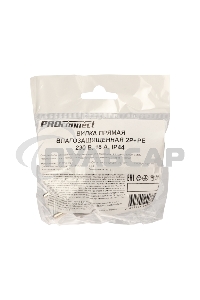 Вилка прямая влагозащищенная 2P+PE 230V, 16 А, IP44 каучук PROconnect