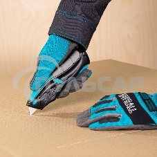 Нож,ремонтно-монтажный.трехкомп.рук-ка,авто выброс/возврат лезвия пистол типа,170мм, 5 з.л Gross