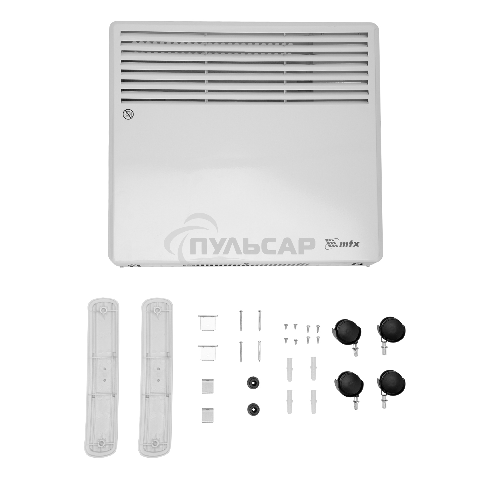 Конвектор электрический MTX CH-1000, белый, 1000 Вт, 10 м2, термостат