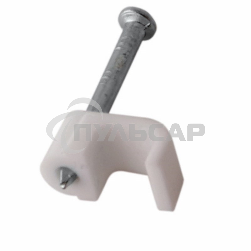 Крепеж кабеля плоский 4 х 2 мм, белый (упак. 20 шт) Rexant