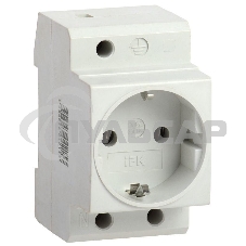 Розетка силовая РАр10-3-ОП с заземл. на DIN-рейку ИЭК MRD10-16