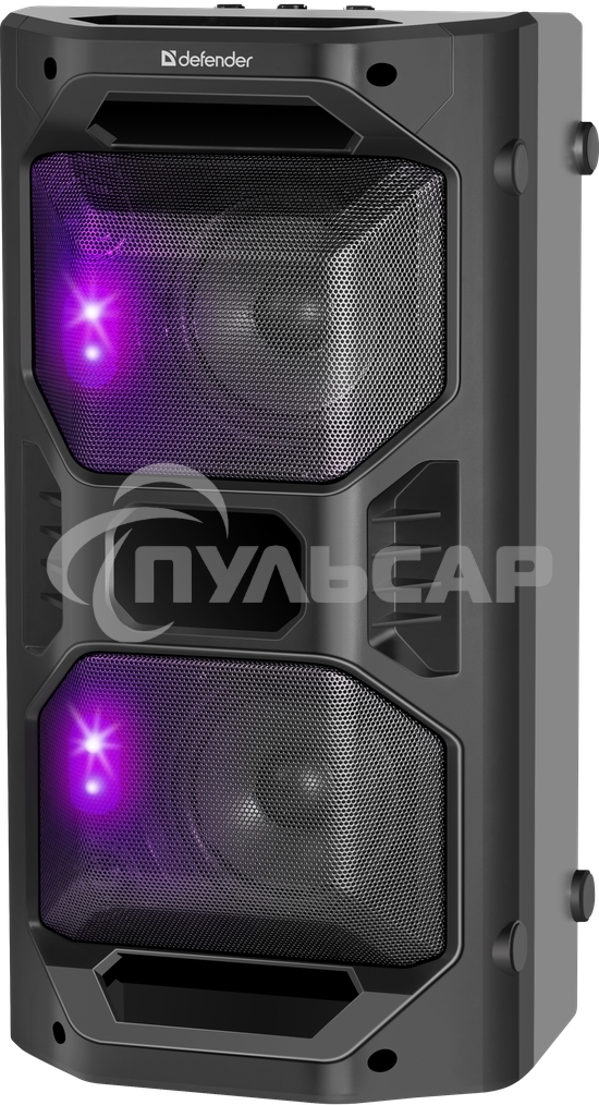 Портативная акустика Defender Rage 50 Вт Light/BT/FM/USB/LED/TWS черный