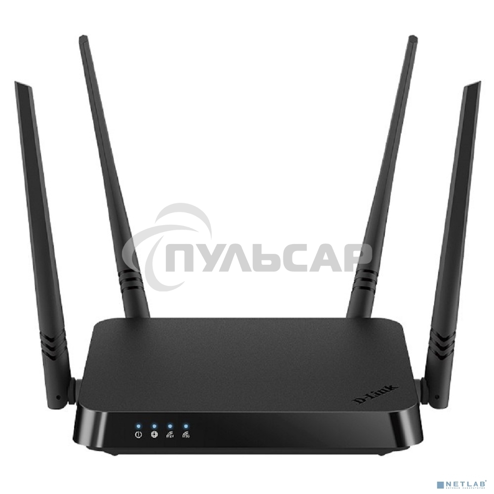 Роутер D-Link DIR-822/RU/E1A, Wireless AC1200 Dual-Band Router with 1 10/100Base-TX WAN port and 4 10/100Base-TX LAN ports.802.11b/g/n compatible, 802.11AC up to 866Mbps,1 10/100Base-TX WAN port, 4 10/100B