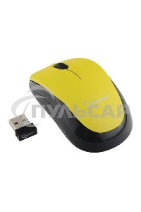 Мышь беспроводная Gembird MUSW-360-LM желтый, 1000 dpi, радиоканал, USB, кнопки - 3