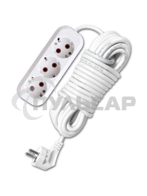 Удлинитель 3х10м с заземл. 10А IP20 У10-554 ПВС 3х0.75 UNIVersal 554-10