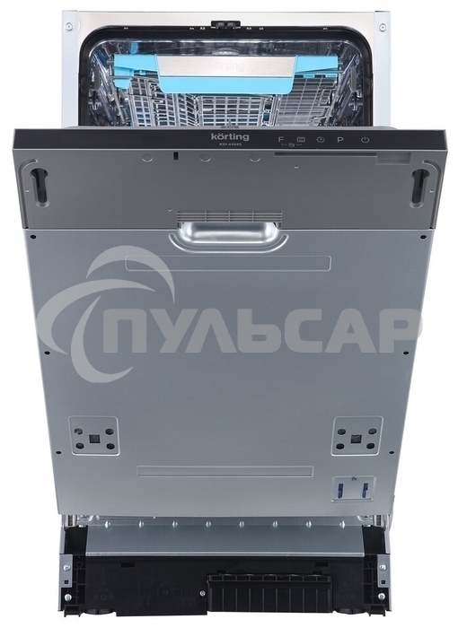 Встраиваемая посудомоечная машина Korting KDI 45985, нержавеющая сталь, 44.8 см, 10 компл., 44 дБ, класс A+++