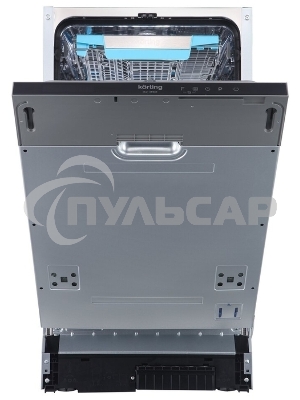 Встраиваемая посудомоечная машина Korting KDI 45985, нержавеющая сталь, 44.8 см, 10 компл., 44 дБ, класс A+++