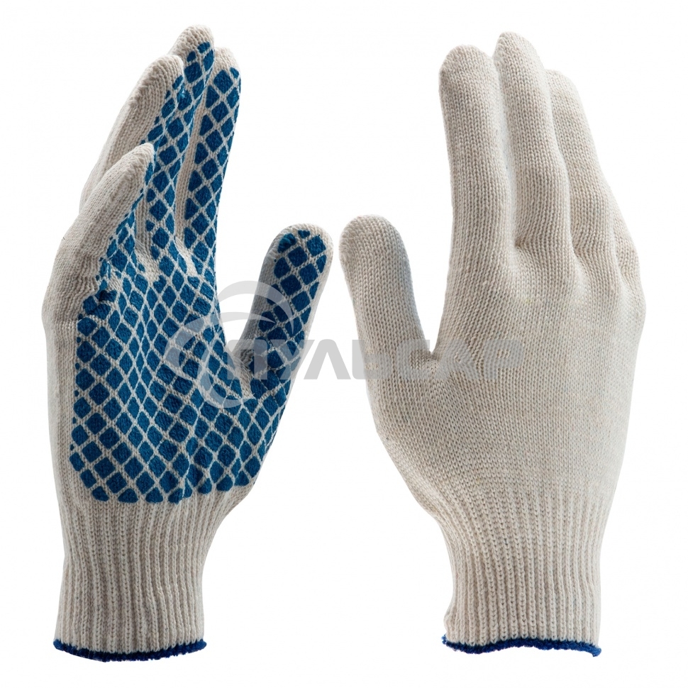 Перчатки трикотажные, ПВХ-покрытие 