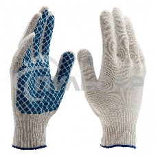 Перчатки трикотажные, ПВХ-покрытие 