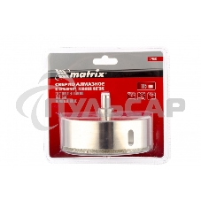 Сверло алмазное Matrix по керамограниту, 115 х 67 мм, 3-гранный хвостовик