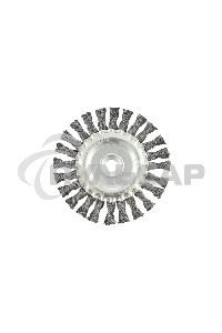 Щетка Matrix для УШМ, 125 мм, М14, Плоская, крученая проволока 0,5 мм