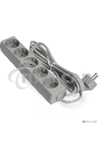 Сетевой фильтр ExeGate EX285826RUS ECE-5-5G (5 евророзетки с заземлением, 5м, серый)