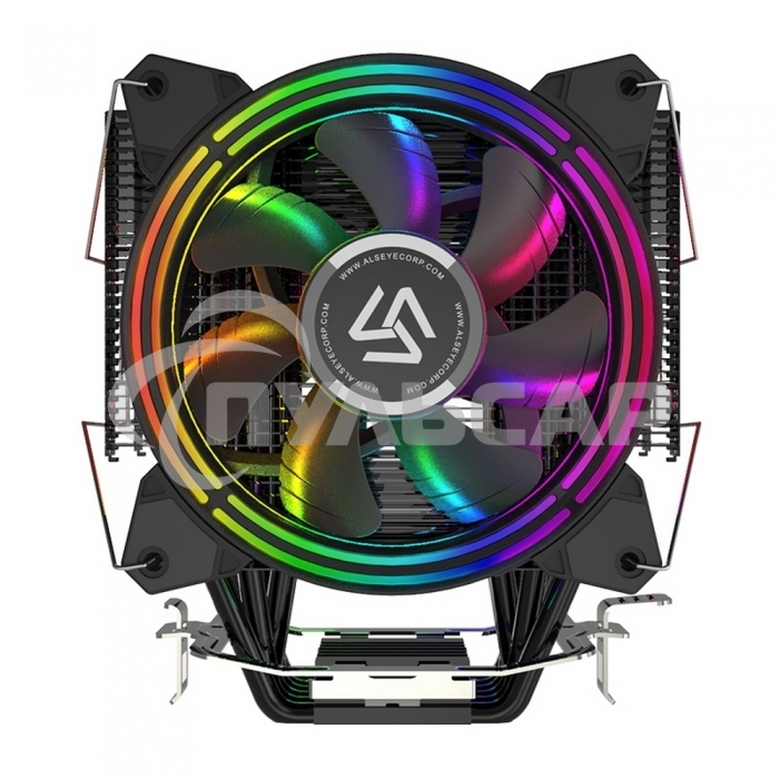 Кулер для процессора Alseye H120D черный, 120 мм, алюминий/медь, 2000 об/мин, 35.5 дБ, 4 pin, 200 Вт, 154 мм