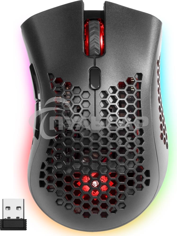 Мышь беспроводная Defender Warlock GM-709L черный, 2400 dpi, радиоканал, USB, кнопки - 8