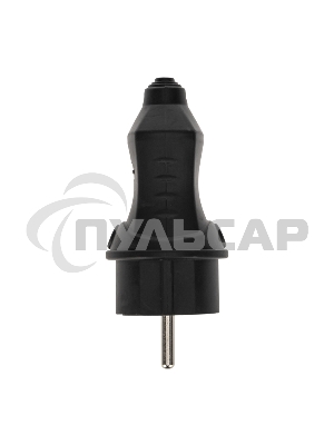 Вилка прямая влагозащищенная 2P+PE 230V, 16 А, IP44 каучук PROconnect