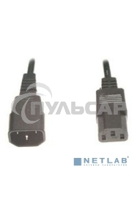 Кабель питания сист.блок-монитор Gembird 4.5-5.0м, черный, с зазем., пакет PC-189-15