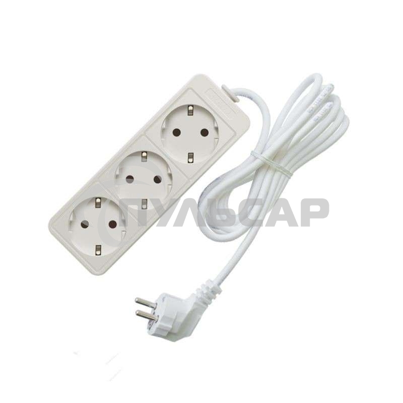 Удлинитель быт. ТМ Союз 2200 Вт 3гн. ПВС 5м 481S-9305