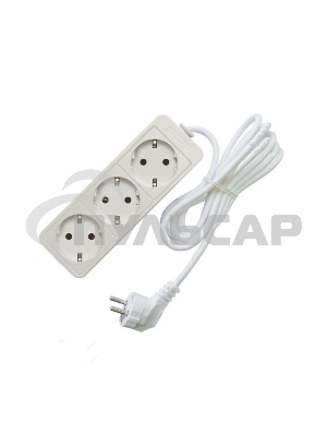 Удлинитель быт. ТМ Союз 2200 Вт 3гн. ПВС 5м 481S-9305