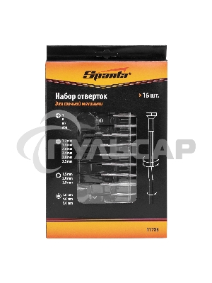 Набор отверток SPARTA для точной механики, 16 шт. SPARTA 11783