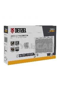 Конвектор гибридный Denzel HybridX-1500 белый, 1500 Вт, 25 м2, термостат, дисплей
