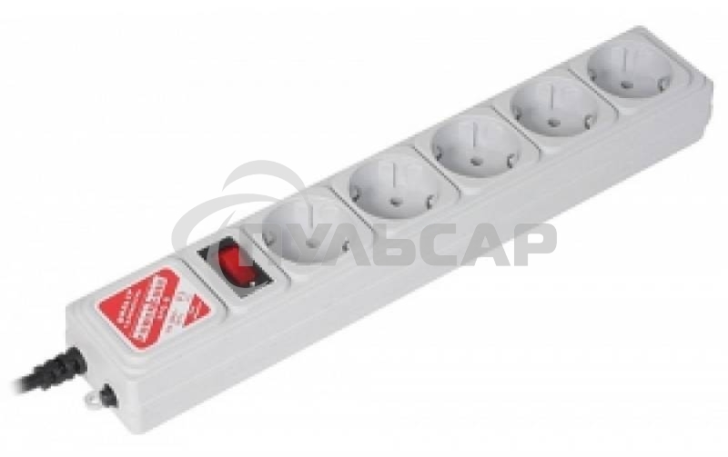 Сетевой фильтр Powercube SPG-B-15 5м (5 розеток) серый (коробка)