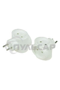 Тройник электрический биметалл 220В 6А бел. Rexant 11-1064