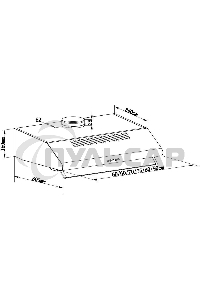 Вытяжка козырьковая Maunfeld MP-1 50 белый/прозрачный, 50 см, 520 куб. м/ч, 49 дБ