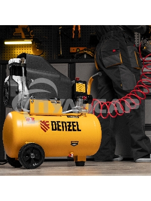 Компрессор Denzel воздушный DLC1300/24 безмасляный 1,3 кВт, 24 литра, 206 л/мин/ 58171