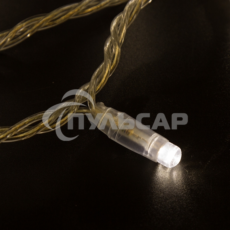 Гирлянда Neon-night Нить 10м, постоянное свечение, прозрачный ПВХ, 230В, теплый белый