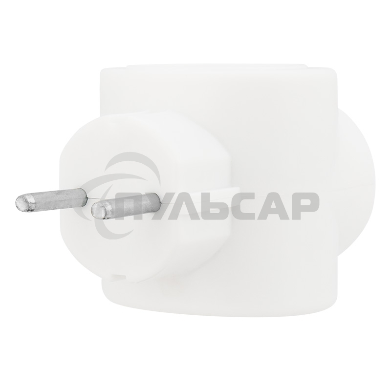 Тройник электрический биметалл 220В 6А бел. Rexant 11-1064