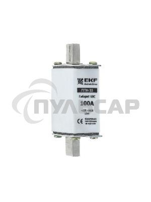 Вставка плавкая ППН-33 63А габарит 00C EKF fus-33/100/63