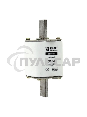Вставка плавкая ППН-37 315А габарит 2 EKF fus-37/400/315