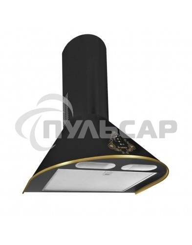 Вытяжка каминная Gefest ВО 1503 К73 черный/золотистый, 50 см, 1000 куб. м/ч, 78 дБ