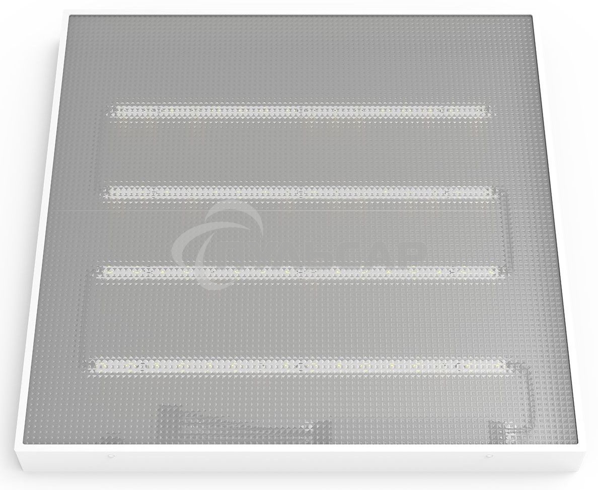 Светильник светодиодный универсальный Gauss LED ДВО 30 Вт MiR 3700 Лм 5000К 595х595х50 мм IP40 призма Guss