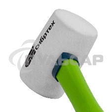 Киянка СИБРТЕХ резиновая, 225г белая резина, фибергласовая рукоятка 11166