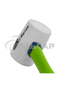 Киянка СИБРТЕХ резиновая, 225г белая резина, фибергласовая рукоятка 11166