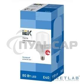 Лампа светодиодная IEK LLE-HP-80-230-65-E40 HP 80Вт 230В 6500К E40