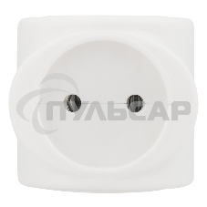 Тройник электрический биметалл 220В 6А бел. Rexant 11-1064