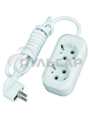 Удлинитель 2х7м с заземл. 16А IP20 Е-302 АБС-пл. ПВС 3х1 UNIVersal 9631975