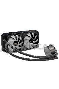 Система водяного охлаждения ExeGate BlackWater-240.PWM.ARGB черный, 120 мм, алюминий, 2000 об/мин, 27 дБ, 4 pin, 220 Вт