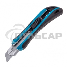 Нож 170 мм, обрезин. ABS - корпус, выдв.сегм.лезвие 18 мм (SK-5), метал. напр-щая, 5 лезвий Gross