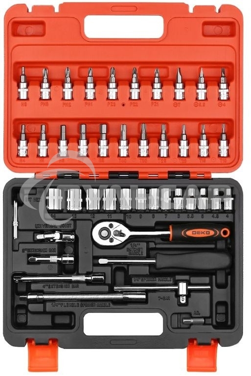 Набор инструментов Deko DKMT46 46 предметов (жесткий кейс)