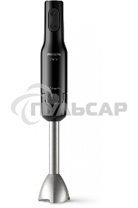 Блендер погружной Philips HR2543/90, 700Вт, 1 скорость, турбо режим, стакан для взбивания, венчик, измельчитель, черный