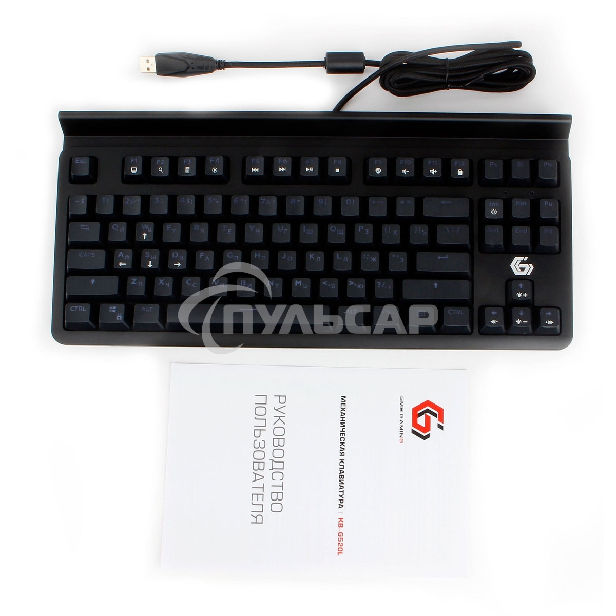 Клавиатура проводная Gembird KB-G520L, USB, черный