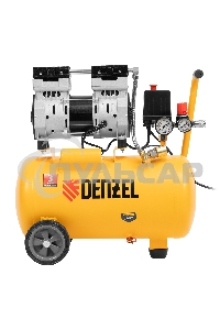 Компрессор DLS950/24 безмаслянный малошумный 950 Вт, 165 л/мин,ресивер 24 л Denzel