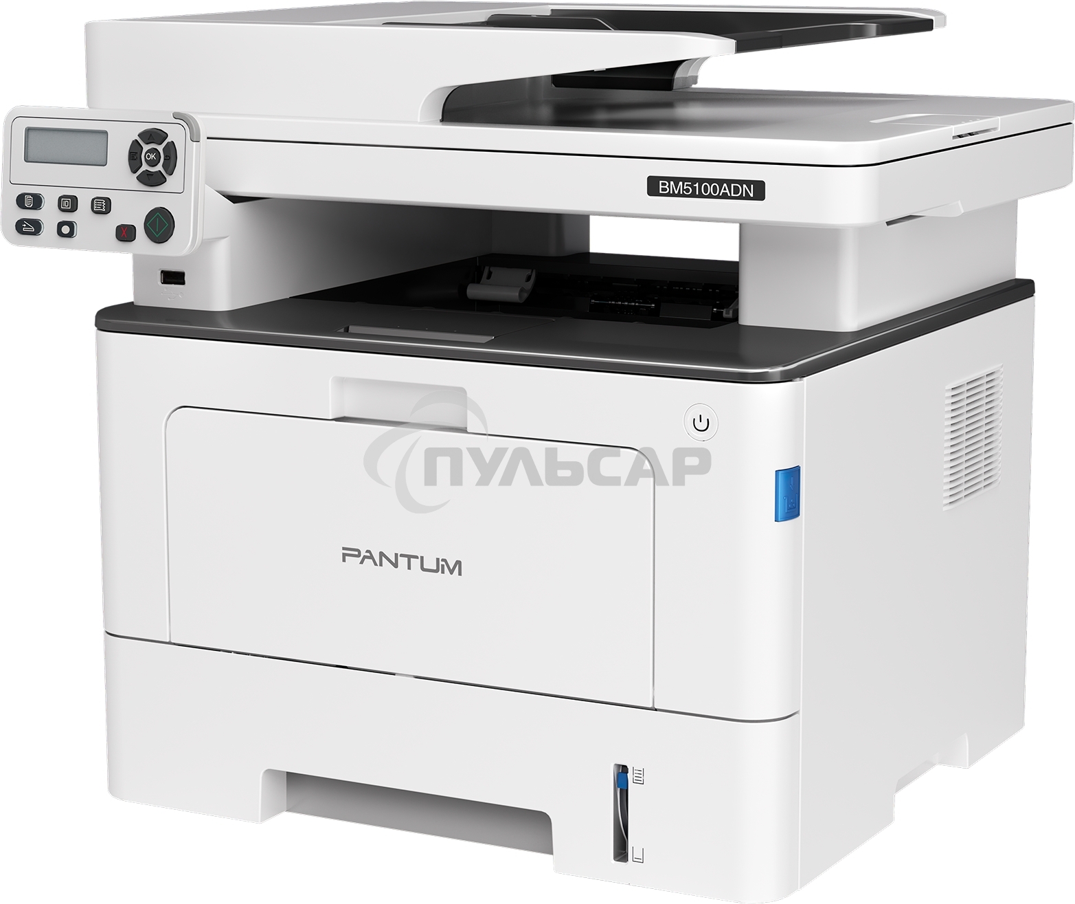 МФУ лазерное Pantum BM5100ADN, A4, ч/б, печ. до 40 стр/мин., скан. до 24 стр/мин., 1200 x 1200 dpi, USB, RJ-45